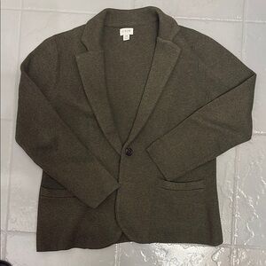 J.Crew Olive Green Blazer M Petite - Like new